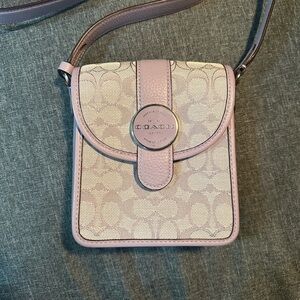 Coach North/South Lonnie Crossbody in Signature Jacquard